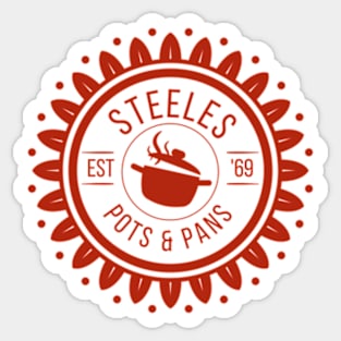 Steele's Pots and Pans Sticker